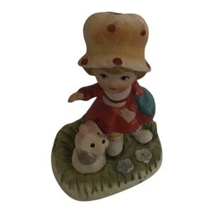 Charming Figurine with Girl and Puppy